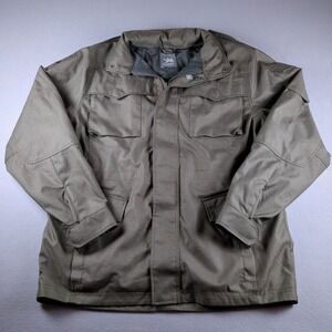 Spiewak Jacket Mens Extra Large Green Removable Hood Ripstop Parka Military Work